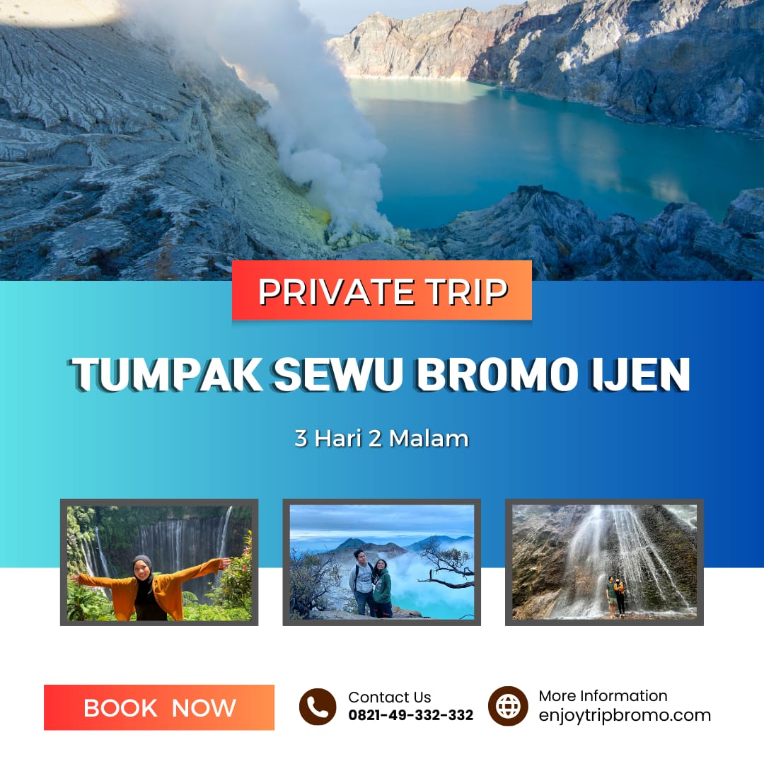 Read more about the article Paket Trip Tumpak Sewu Bromo Ijen 3D2N